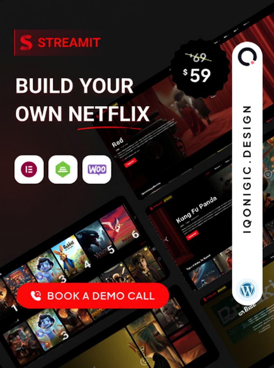 Streamit 4.1.3 – Video Streaming WordPress Theme | Netflix-Style OTT Website Builder